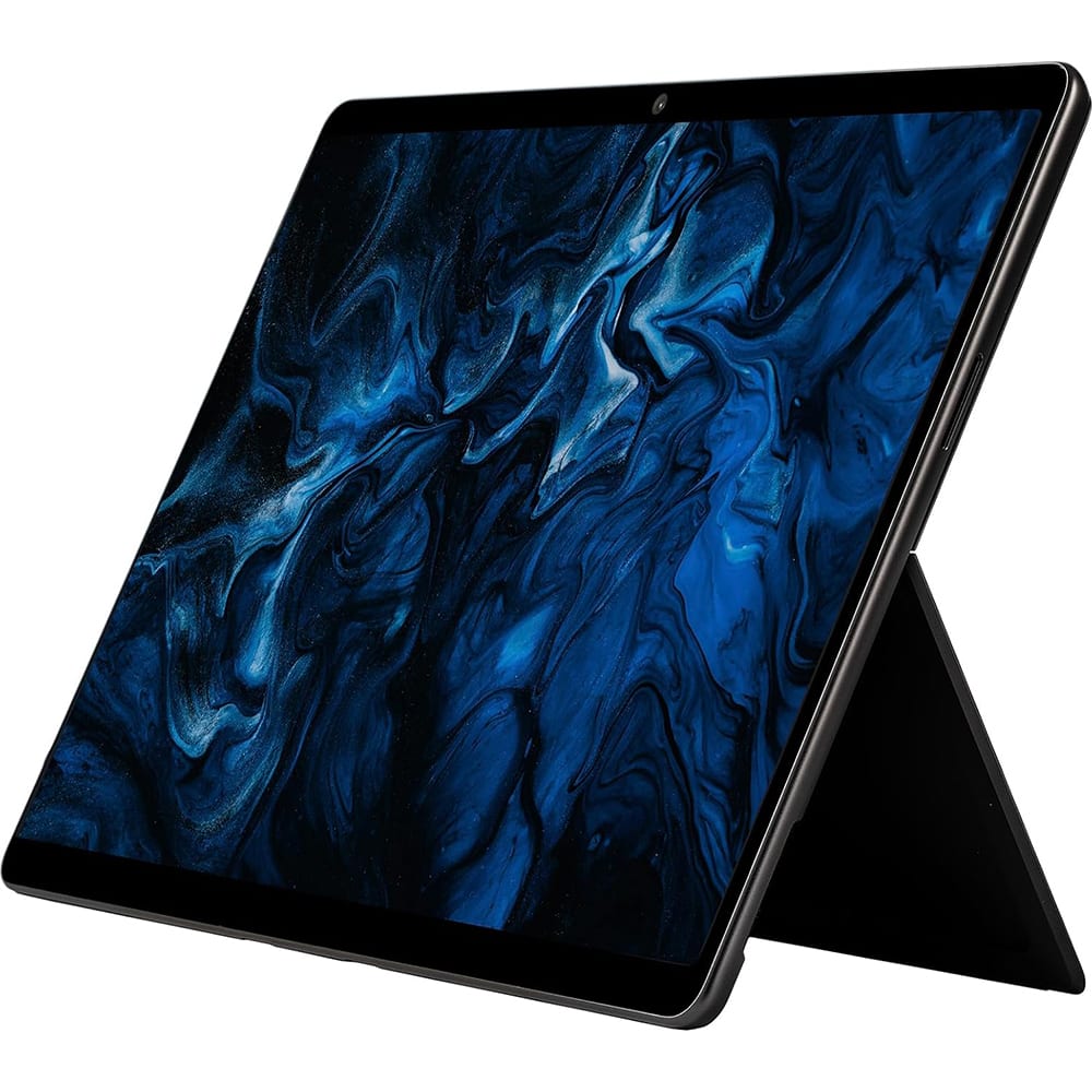 Front. Microsoft - 13" Surface Pro 11 Snapdragon X Elite OLED Tablet IY4-00005 - Black.