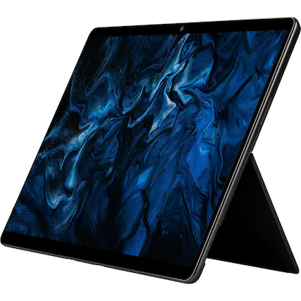 Front. Microsoft - 13" Surface Pro 11 Snapdragon X Elite OLED Tablet IY4-00005 - Black.