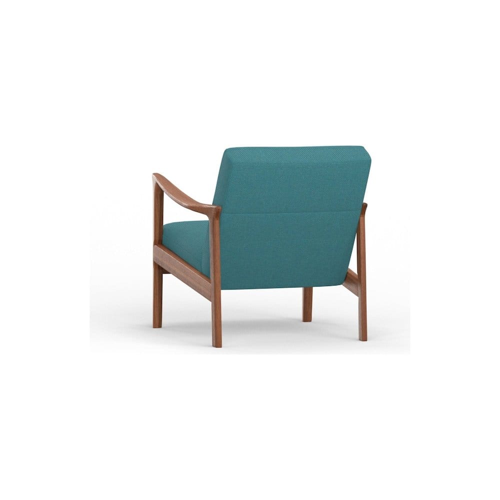 Alpine Furniture - Zephyr Lounge Chair - Medium Brown-Turquoise price history on PriceWatchPro