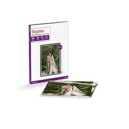 Staples - Ultra Premium Glossy Photo Paper, 8.5"W x 11"L, 50/Pack (19891-CC) - White
