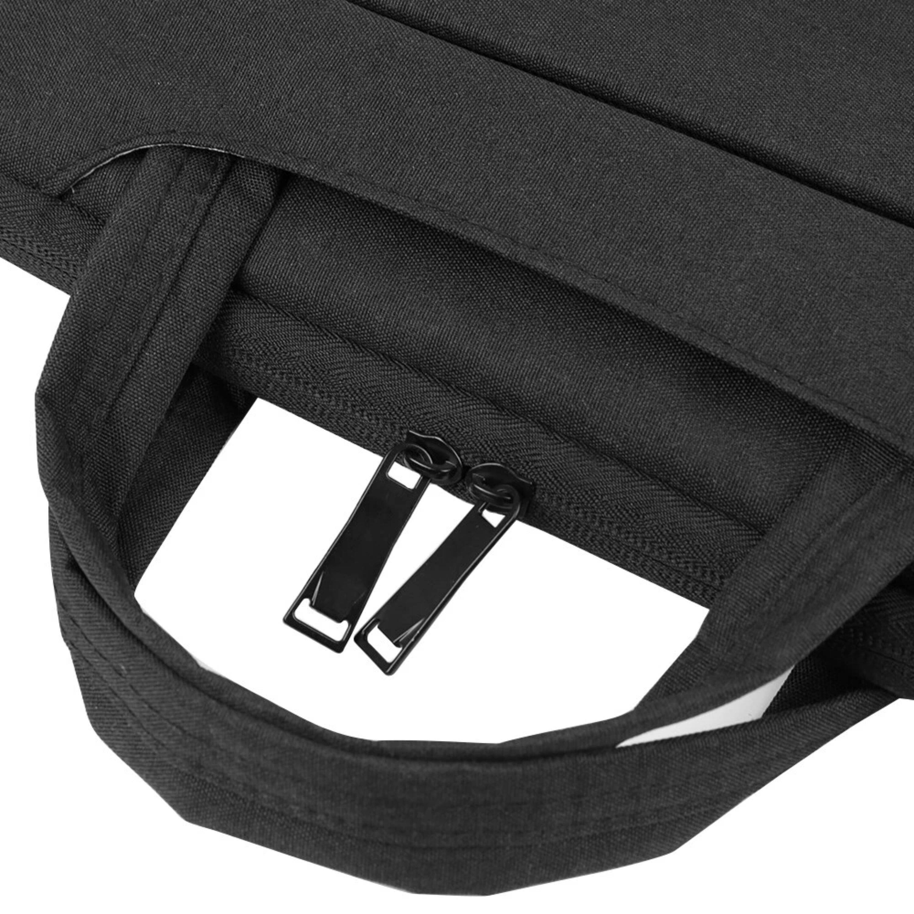 Alt View 2. Kitcheniva - Padded Sleeve Case Carrying Bag For 15" Laptop - Black.