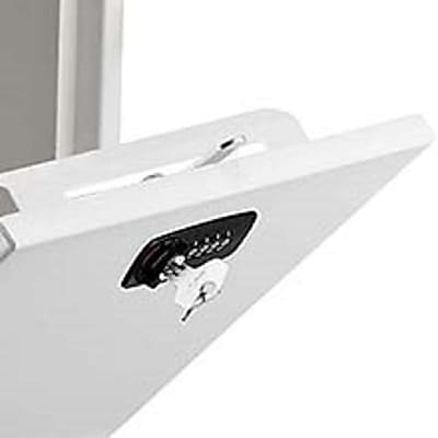Alt View 7. AdirOffice - AdirOffice Steel Large Wall Mounted Interoffice Mailbox Drop Box, Combination Lock, White (631-04-WHI-KC) - White.