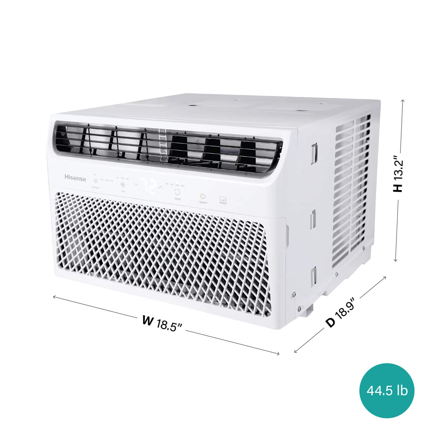 Hisense 350 sq. ft. 8,000 BTU Smart Window Inverter Air Conditioner ...