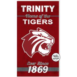 Jardine - Trinity Tigers 11'' x 20'' Home Of The Sign - Maroon