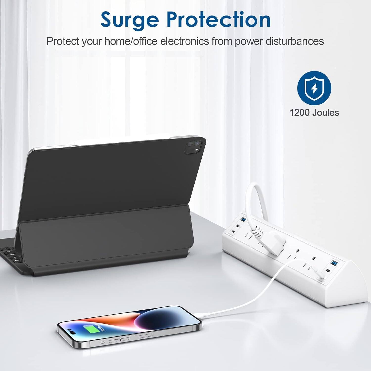 Surge Protection  
Protect your home/office electronics from power disturbances  
1200 Joules
