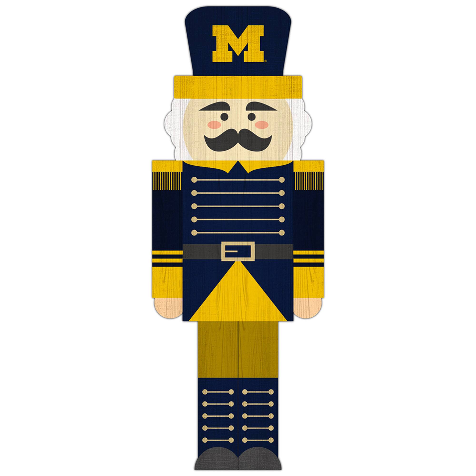 Michigan Wolverines 31'' Nutcracker Leaner