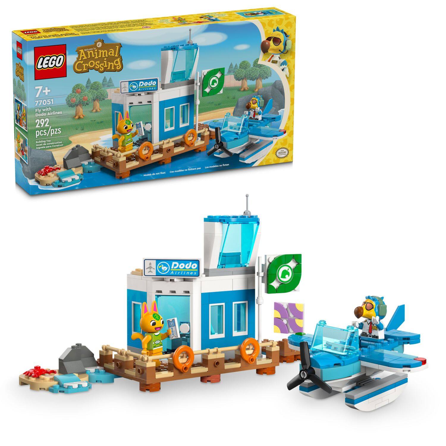 LEGO - Animal Crossing Fly with Dodo Airlines Video Game Toy Building Set 77051