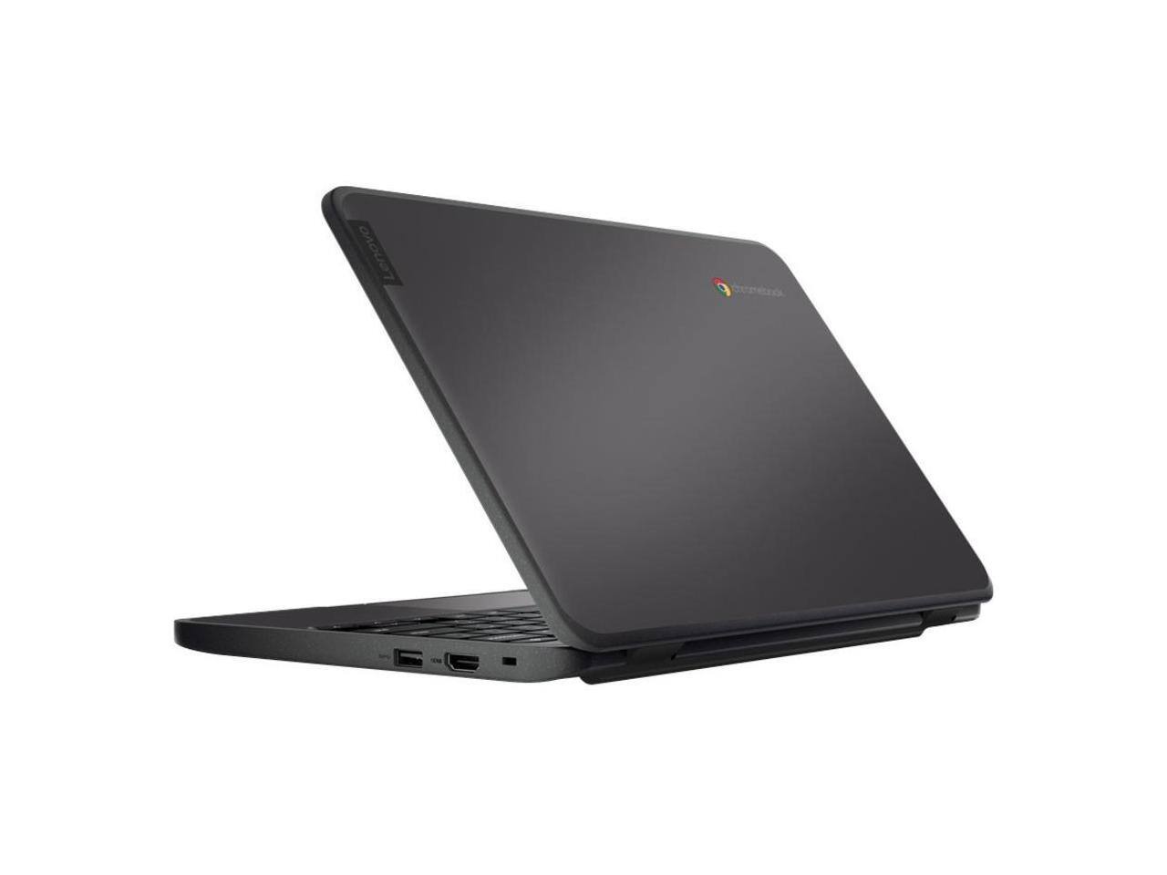 Angle. Lenovo - Lenovo 100e G3 11.6" Chromebook Intel Celeron N4500 4GB Ram 32GB eMMC Chrome OS - Grey.