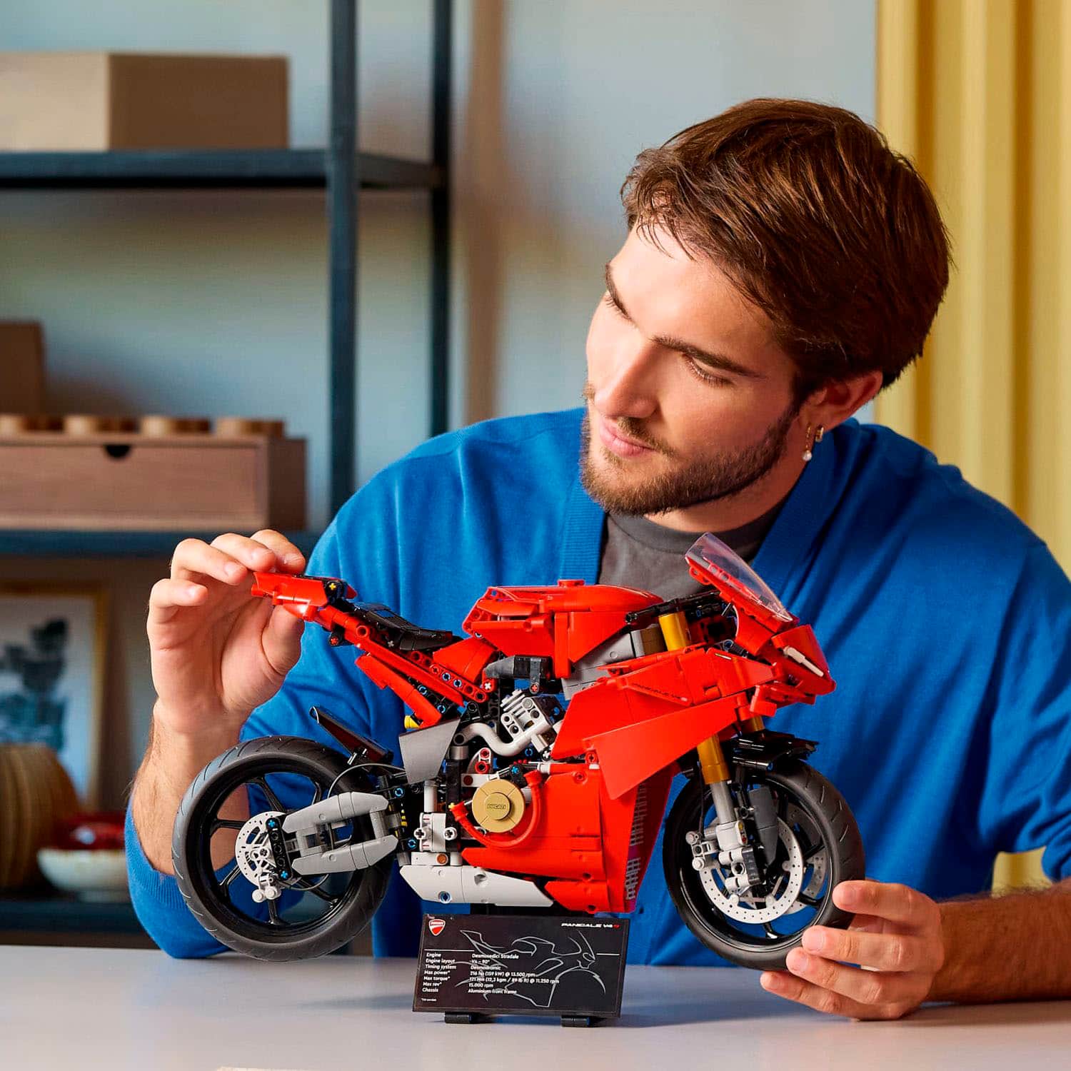 Alt View 14. LEGO - Technic Ducati Panigale V4 S Motorcycle Model Building Set 42202.
