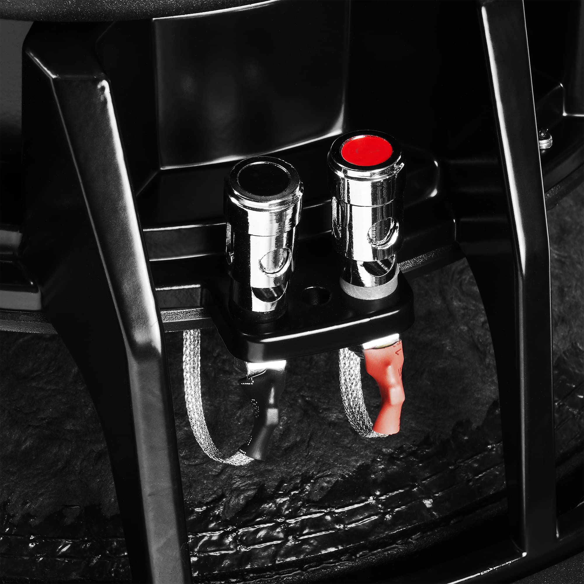 Alt View 4. NVX - VCW122v3 2400 Watt Peak (1200W RMS) 12in VC-Series v3 Dual 2-Ohm Car Subwoofer.