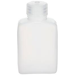 Nalgene - HDPE Plastic Wide Mouth Rectangular Storage Bottle - 4 oz. - Clear