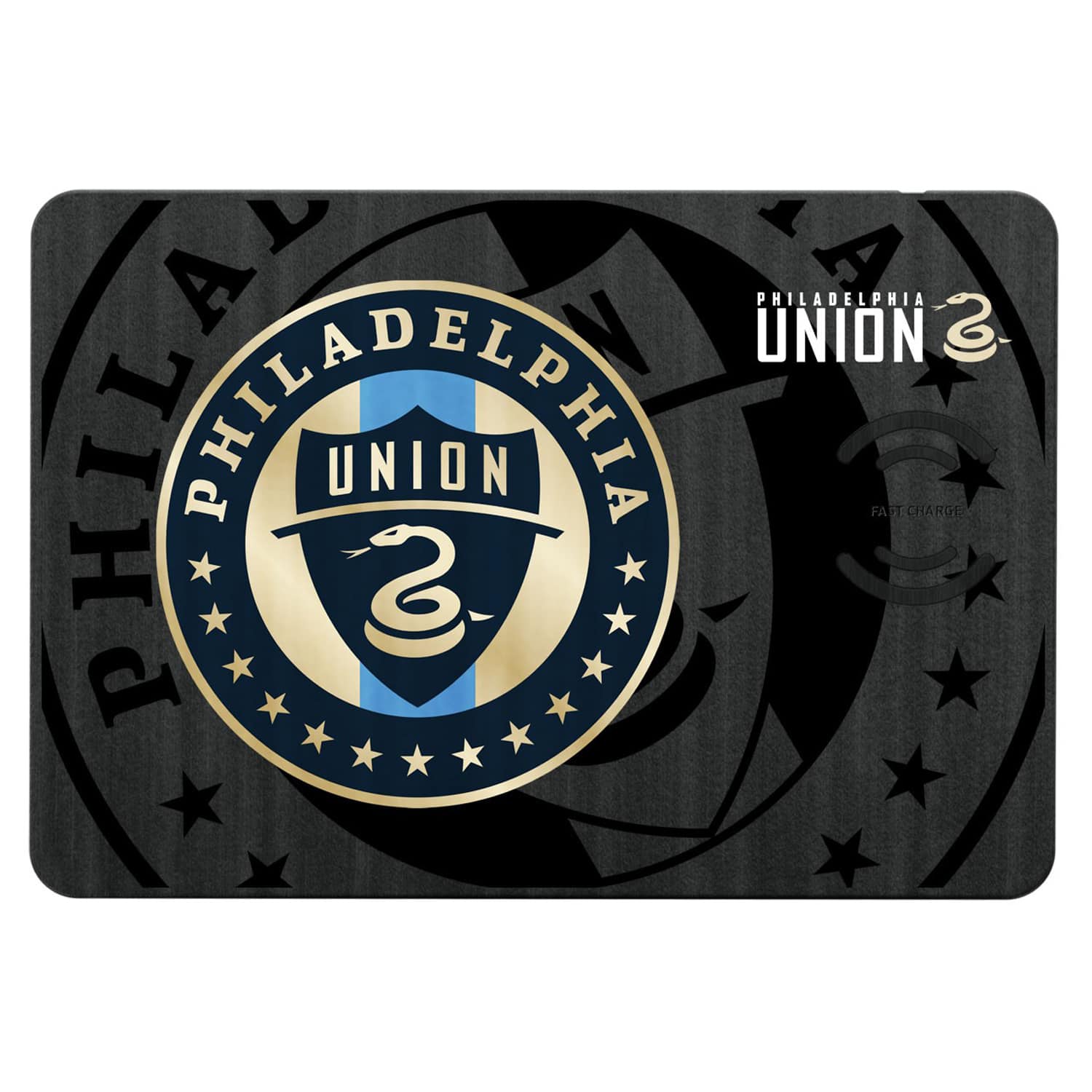 Keyscaper - Philadelphia Union Mono Tilt Logo Wireless Charger & Mouse Pad - Multicolor