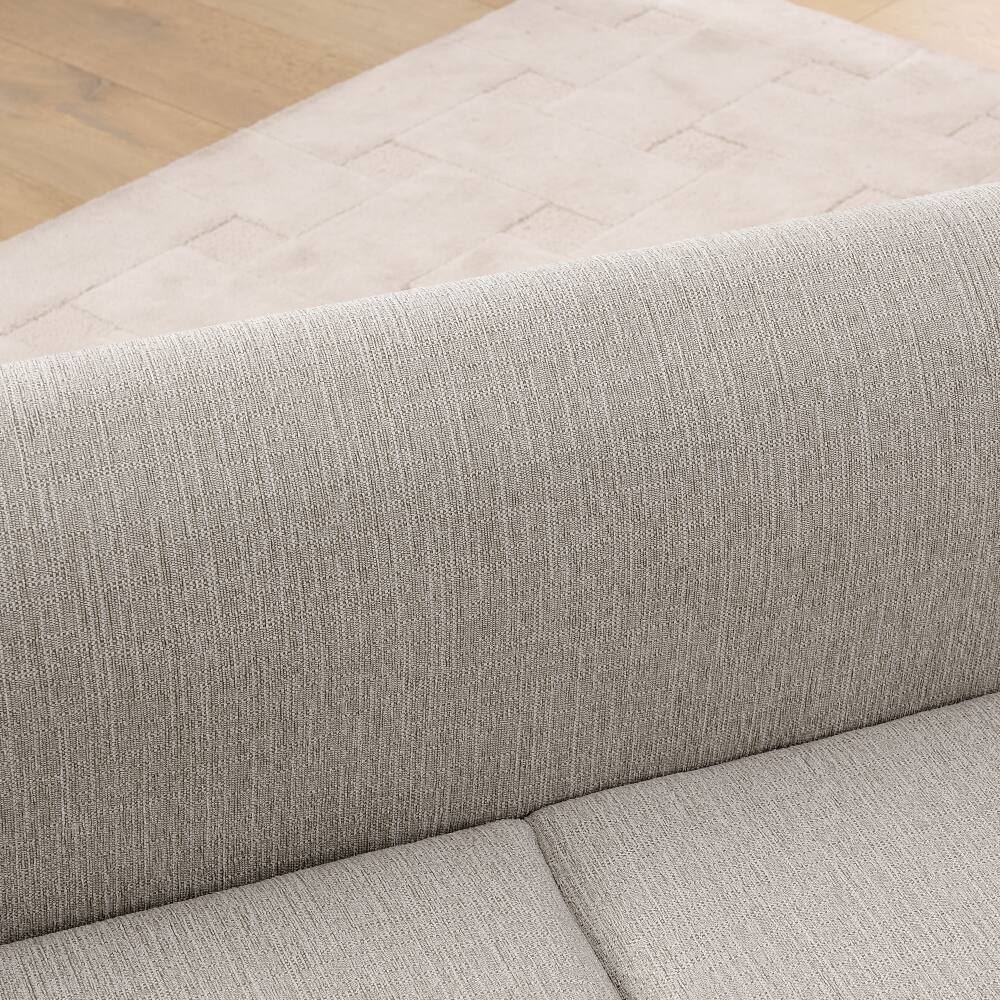 Alt View 2. JUJABU - Beige Comfortable Oversized Pet Sofa for Medium/Large Dogs with Backrest, Armrests & Soft Cushion - Beige.