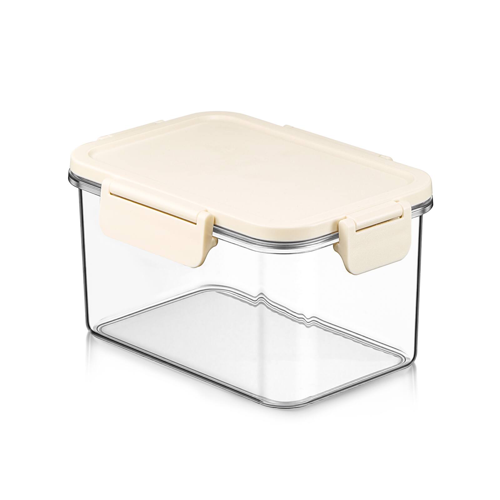 Angle. Sorbus - Sorbus Airtight Food Storage Container- Clear Stackable Pantry Canister with Secure Lid for Rice, Cereal, Flour, Pasta - Clear.