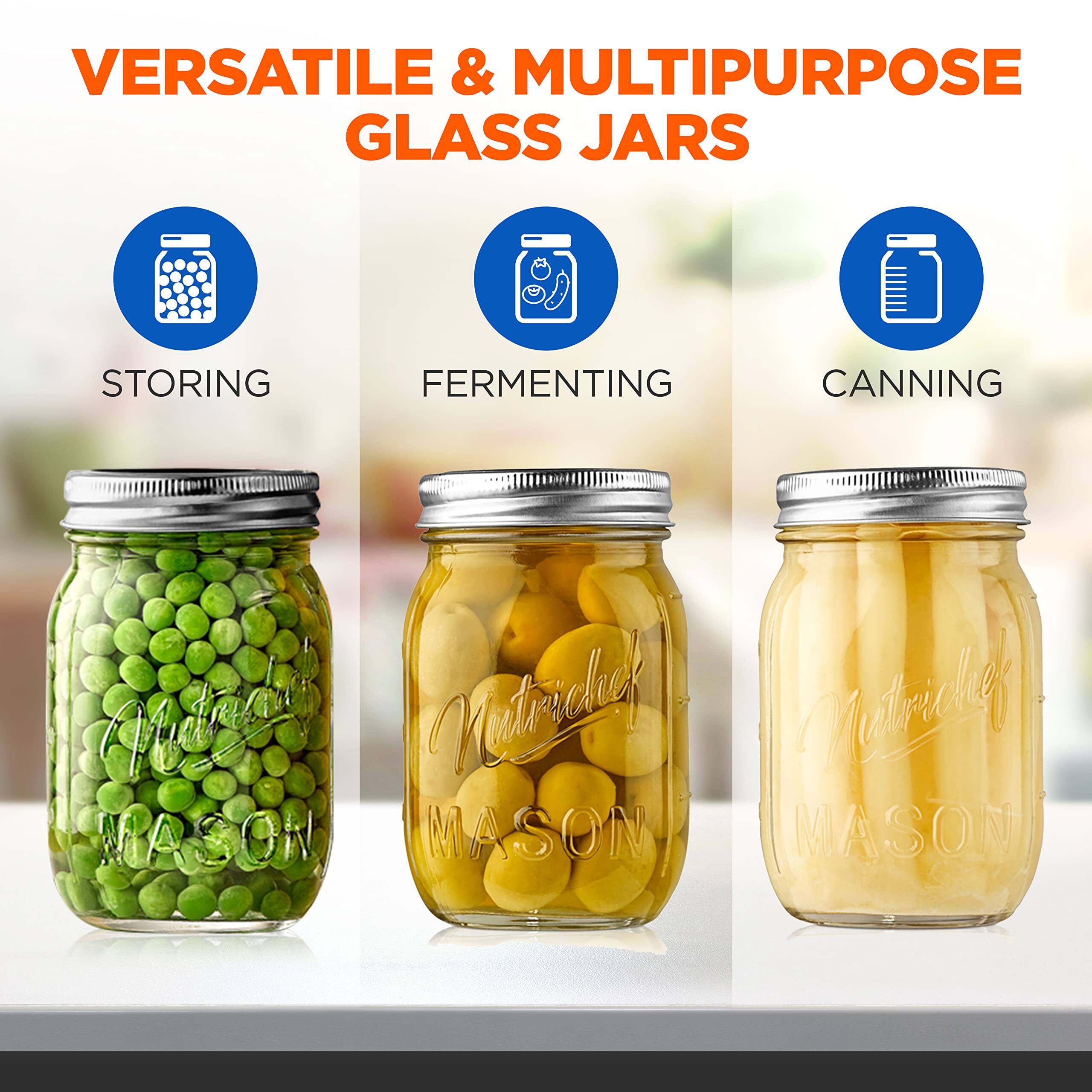 VERSATILE & MULTIPURPOSE GLASS JARS

STORING  
FERMENTING  
CANNING