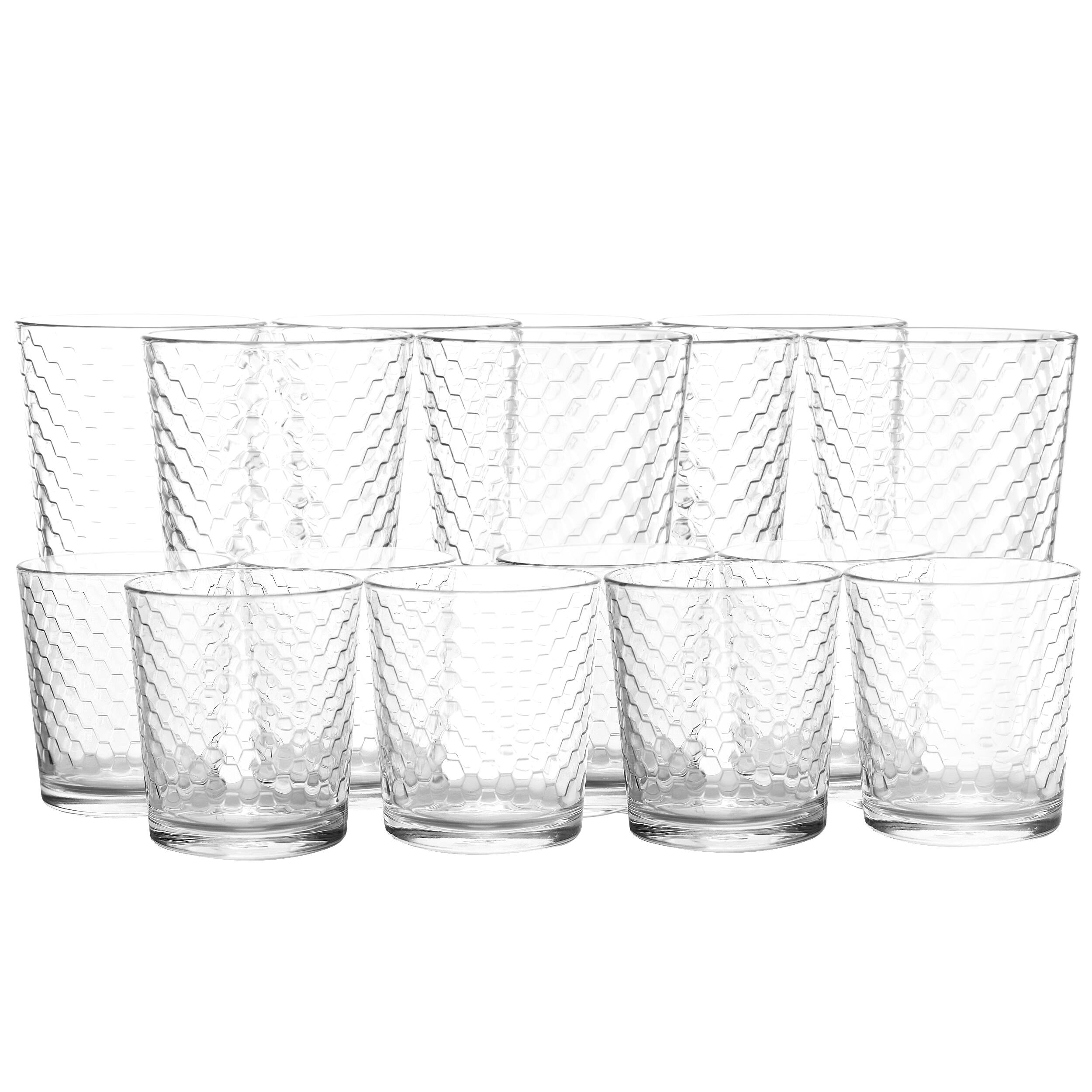 Alt View 3. Pasabahce - Pasabahce 16 Piece Horizon Double Old Fashioned and Tumbler Glass Set - Clear.