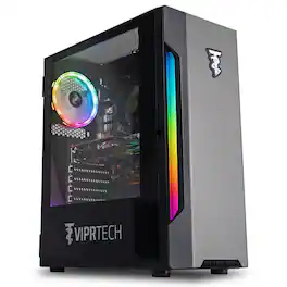 ViprTech - Rebel 1.0 Gaming PC - AMD Ryzen 5 (4.2Ghz), GTX 1660 Super 6GB, 16GB DDR4, 512GB NVMe SSD, Computer - Black