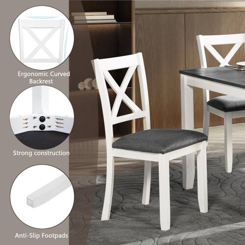 Ergonomic Curved Backrest  
Strong construction  
Anti-Slip Footpads