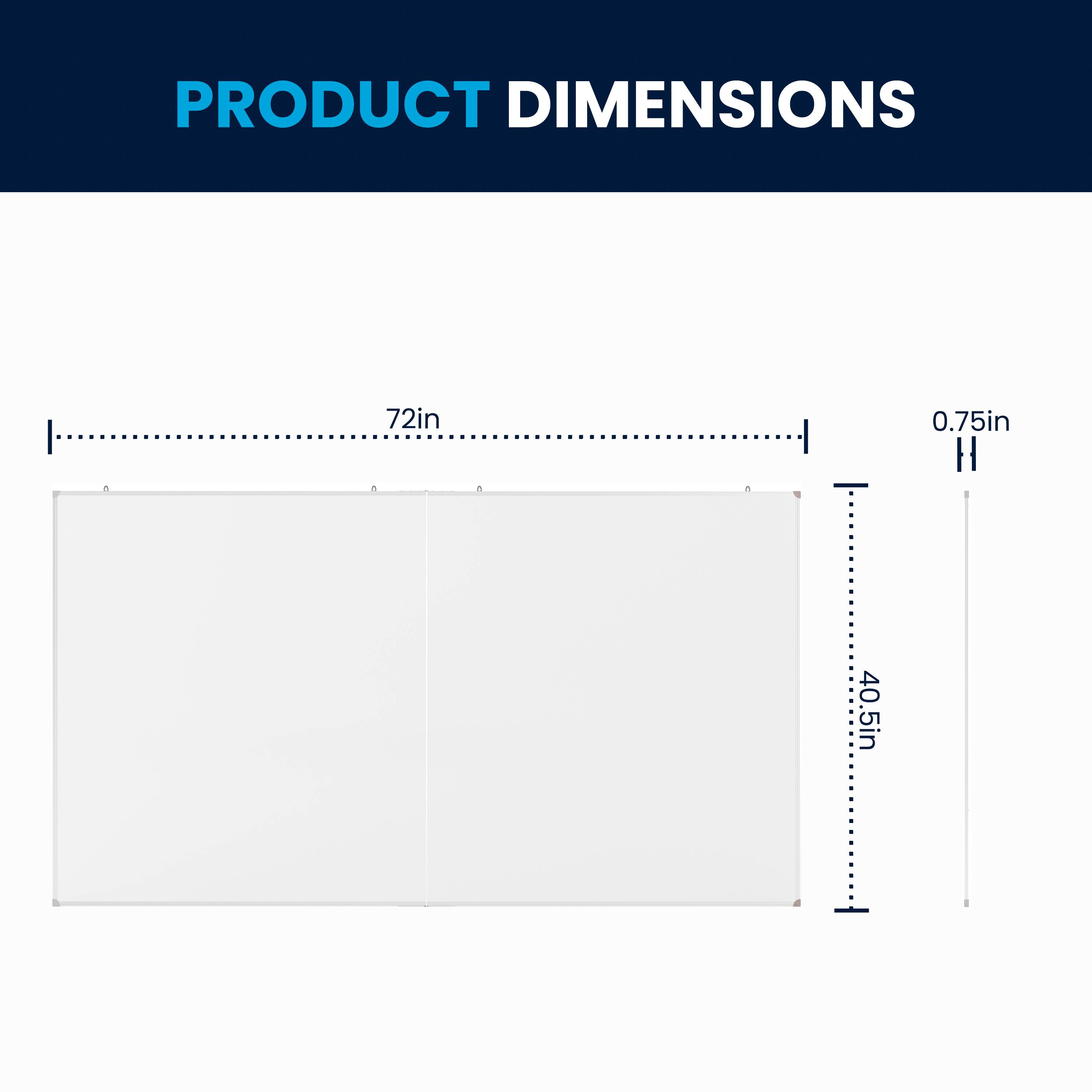 PRODUCT DIMENSIONS

72in x 0.75in H x 40.5in