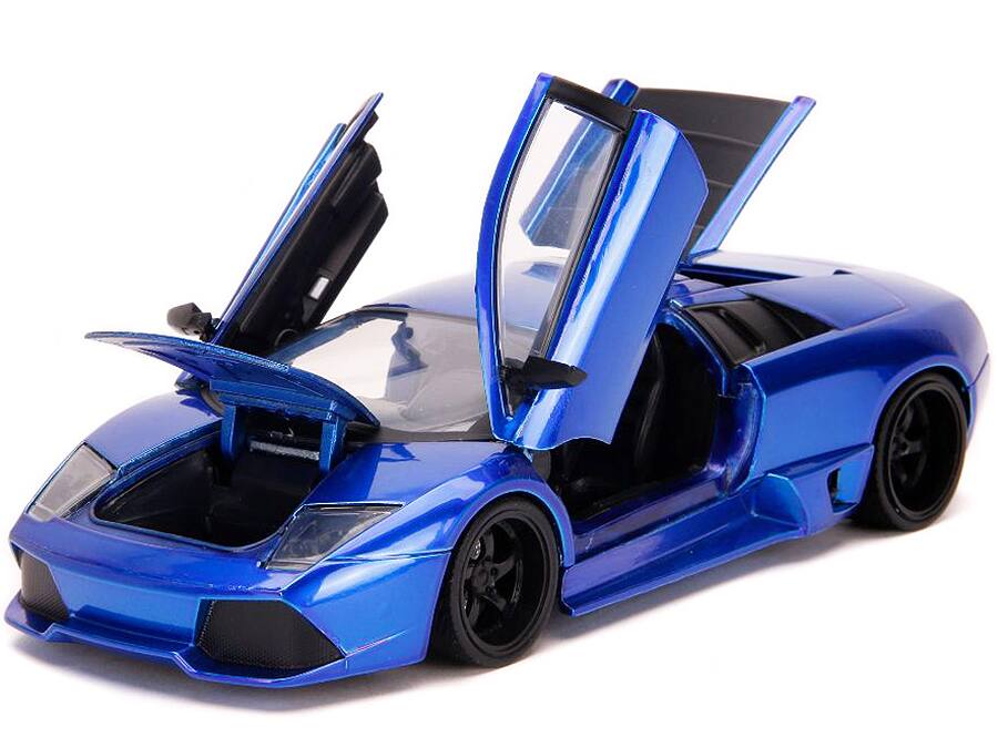Alt View 1. Jada - Lamborghini Murcielago LP640 Candy Blue "Hyper-Spec" 1/24 Diecast Model Car by Jada.