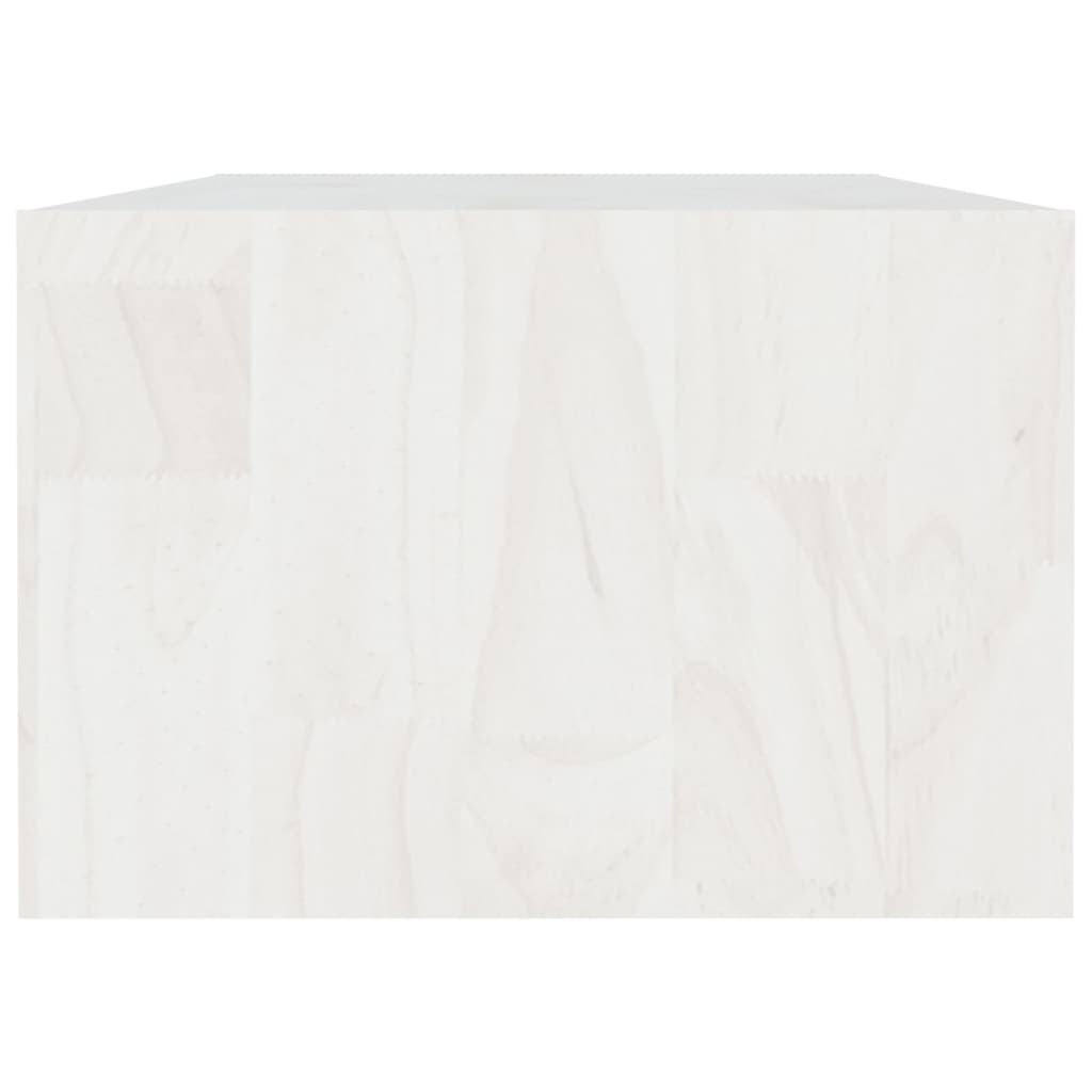 Alt View 5. Boyel Living - 19.7 x 43.3 x 13.4 in. Coffee Table Natural Pine Solid Pinewood Medium Side Table in White - White.