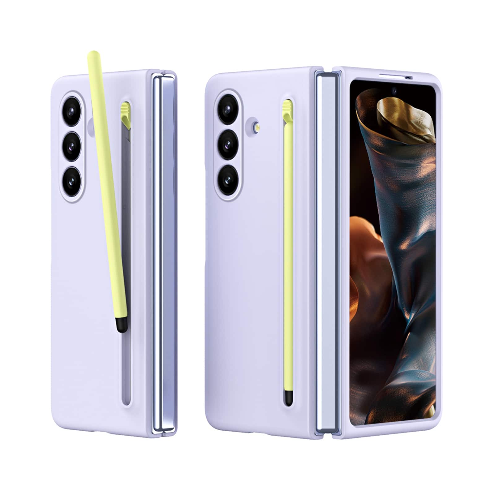 Dteck - Shockproof Full Body Pen Holder Case For Samsung Z Fold 8 Ultra with Stylus & Screen Protector - Purple price history on PriceWatchPro