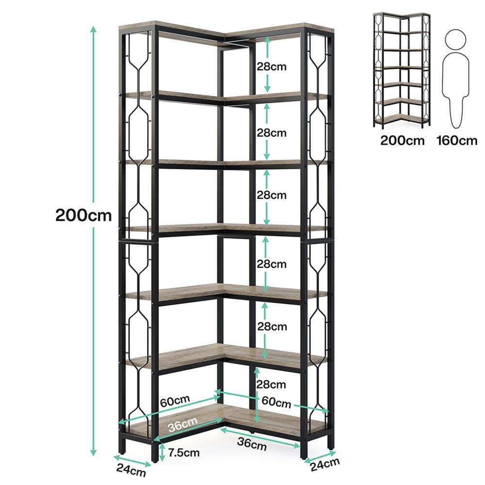 - Height: 200cm
- Width: 60cm
- Depth: 36cm
- Shelf spacing: 28cm
- Shelf depth: 36cm
- Shelf height: 28cm
- Overall width: 24cm
- Overall depth: 24cm
- Overall height: 200cm
- Overall width: 160cm