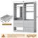 48" 15" 9" 80" 14.2" 22.6" Wooden Drawer
Please note that the closet system set will be shipped in 2 boxes and you may receive them at different times.
BOX1 BOX2