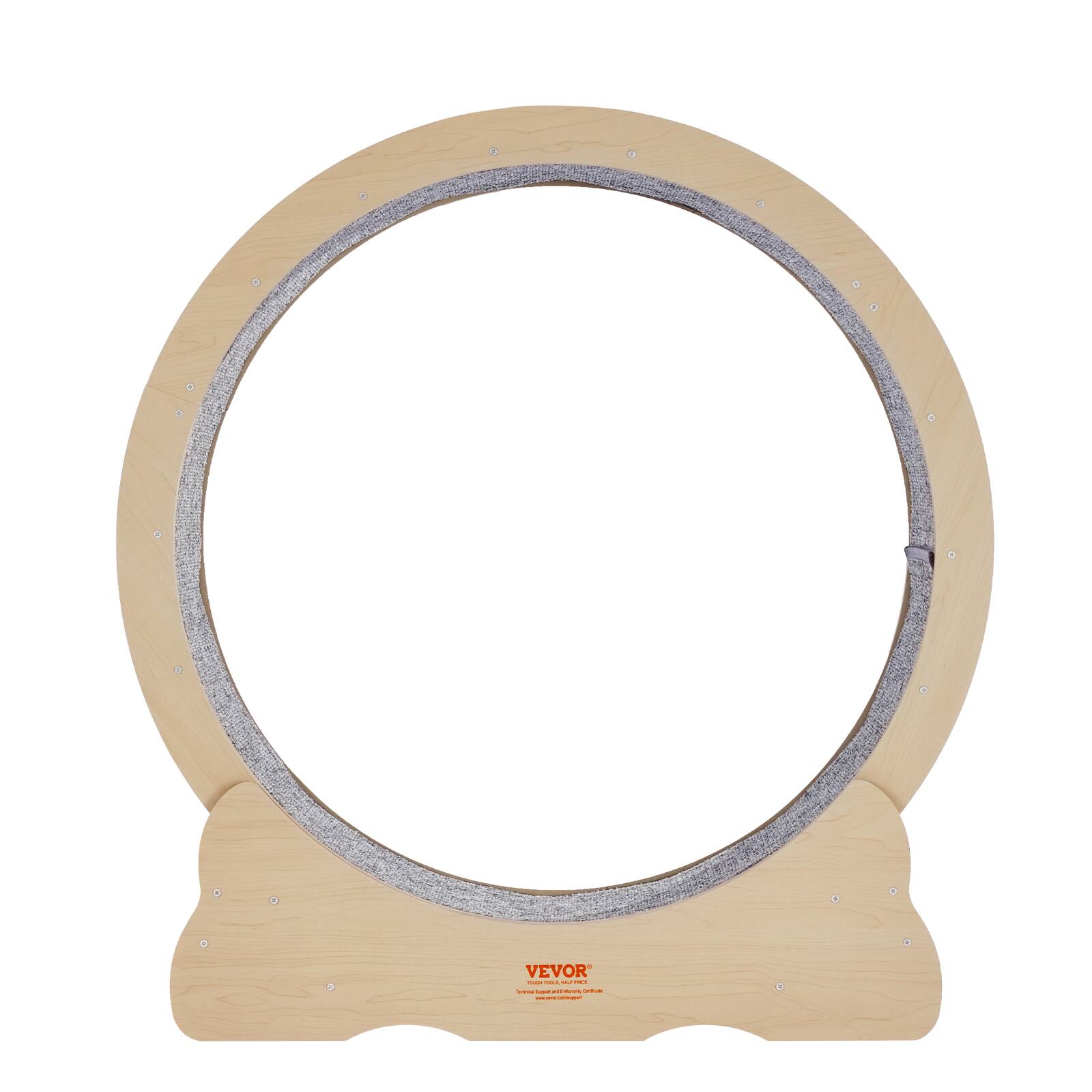 Alt View 5. VEVOR - Cat Exercise Wheel, Large Cat Treadmill Wheel for Indoor Cats, 35.8 inch Cat Running Wheel with Detachable Carpet - natural wood color.