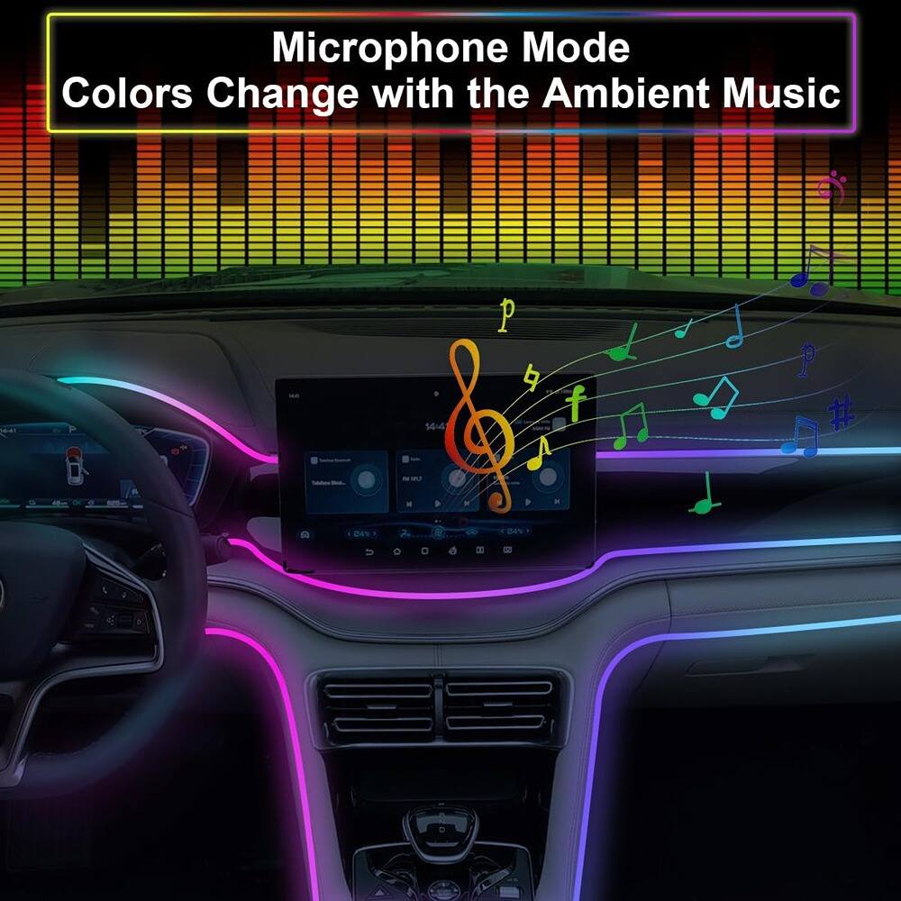 Microphone Mode Colors Change with the Ambient Music