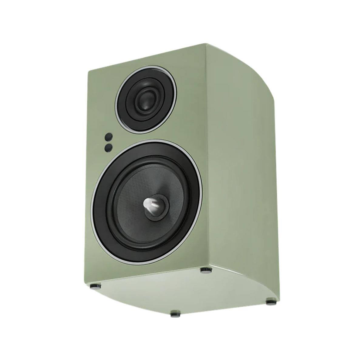 Alt View 2. Jamo - Jamo 2 Way Active BookshelfSpeaker High Gloss Khaki Green.