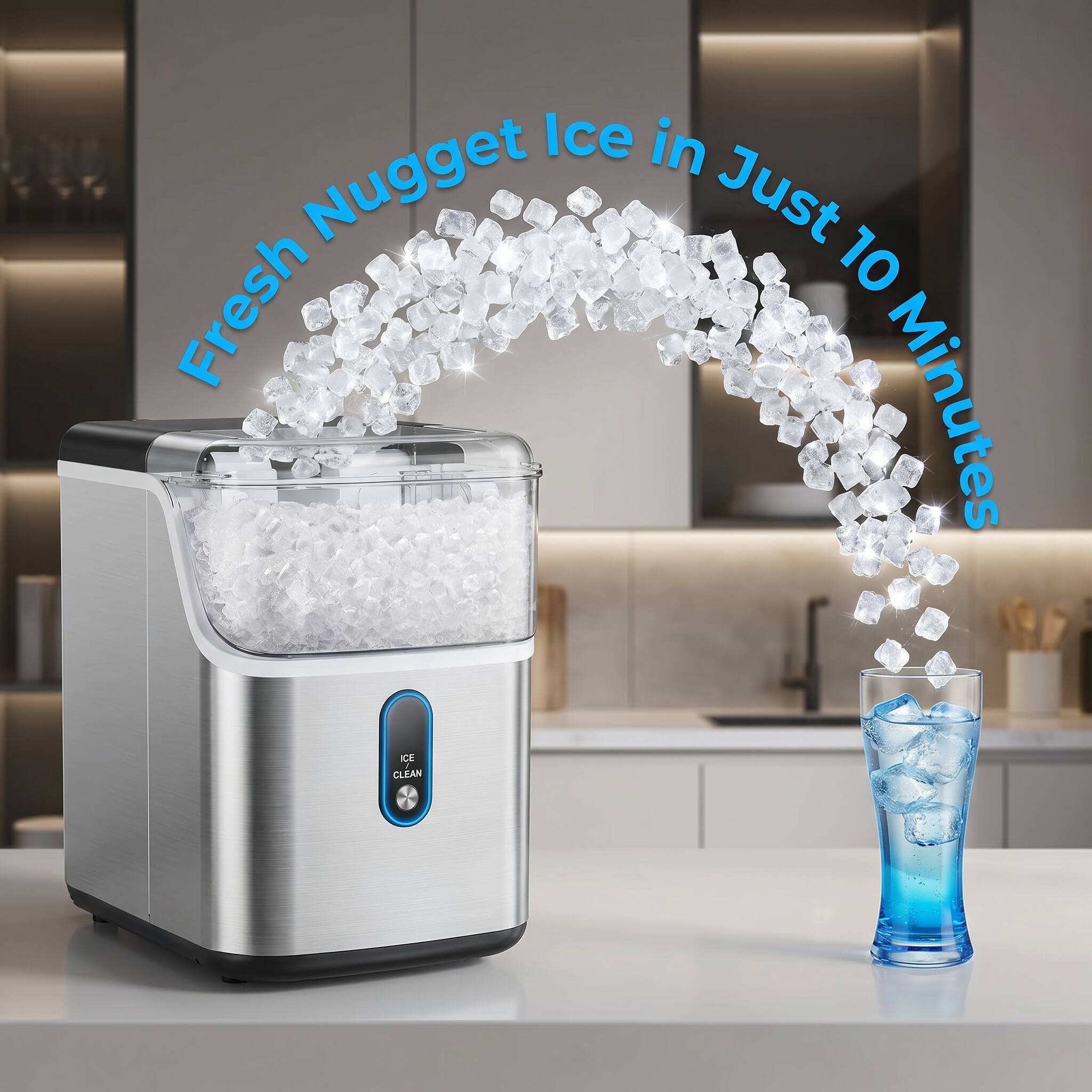 Fresh Nugget Ice in Just 10 Minutes