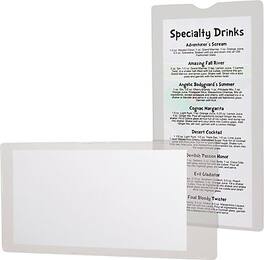 Oxford - Reinforced Plastic File Pocket, 50/Box - Clear