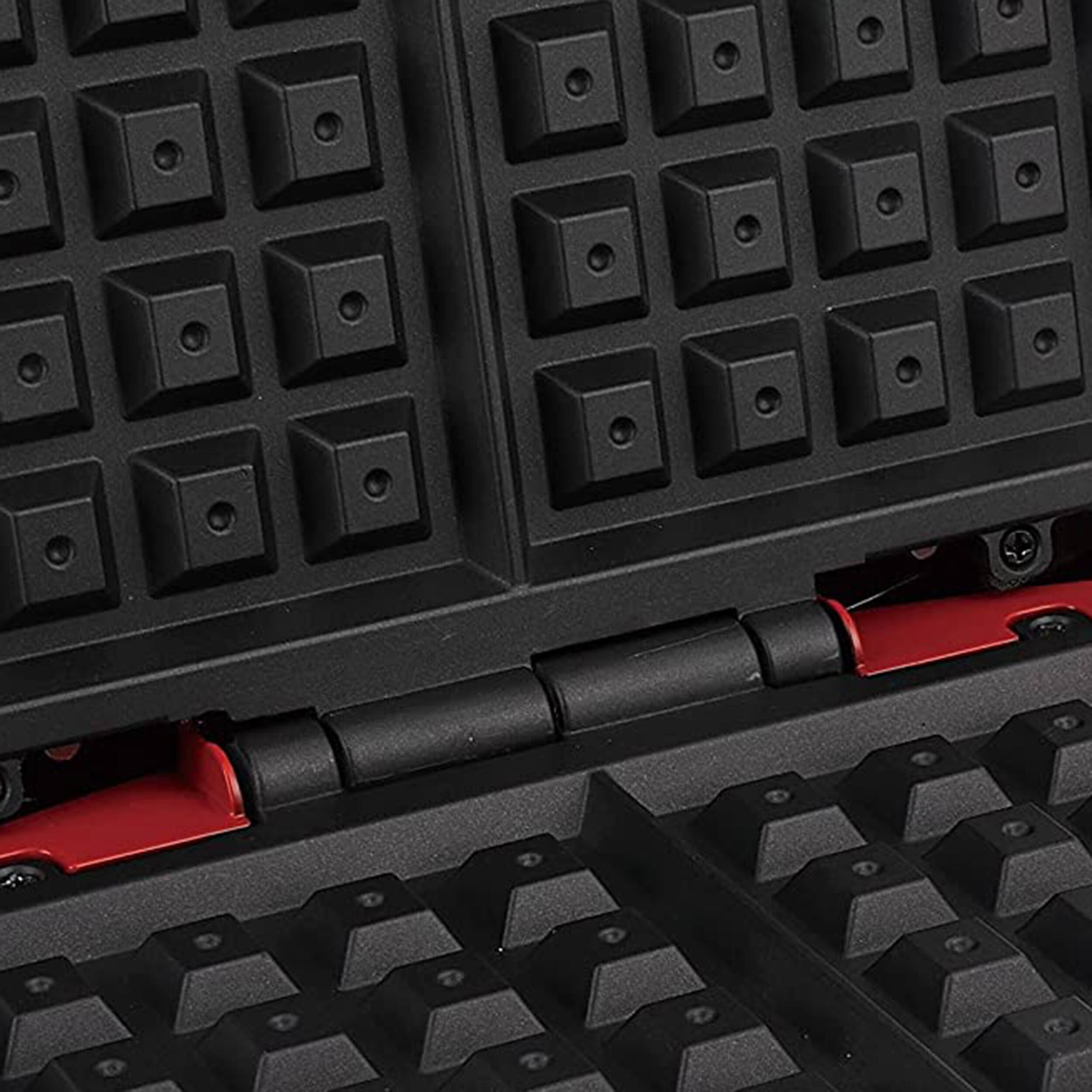 Alt View 3. Better Chef - Better Chef Electric Nonstick Waffle Maker in Red - Red.