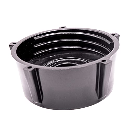 Back. HQRP - Blender Jar Container Bottom Cap for Oster 148381-000-090 126450-001-090 015132-020-090 Osterizer Blenders - Black.