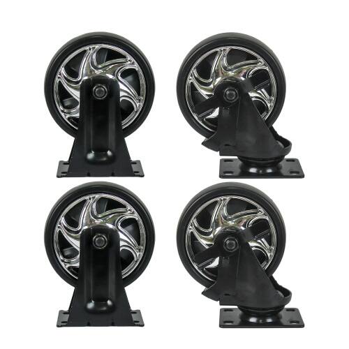 Left. LOVMOR - 4 DRAWERS MULTIFUNCTIONAL TOOL CART WITH WHEELS AND WOODEN TOP.