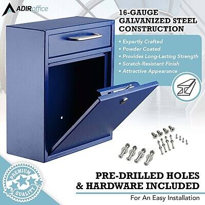ADIRoffice

16-GAUGE GALVANIZED STEEL CONSTRUCTION
- Expertly Crafted
- Powder Coated
- Provides Long-Lasting Strength
- Scratch-Resistant Finish
- Attractive Appearance

PREMIUM QUALITY

PRE-DRILLED HOLES & HARDWARE INCLUDED
For An Easy Installation