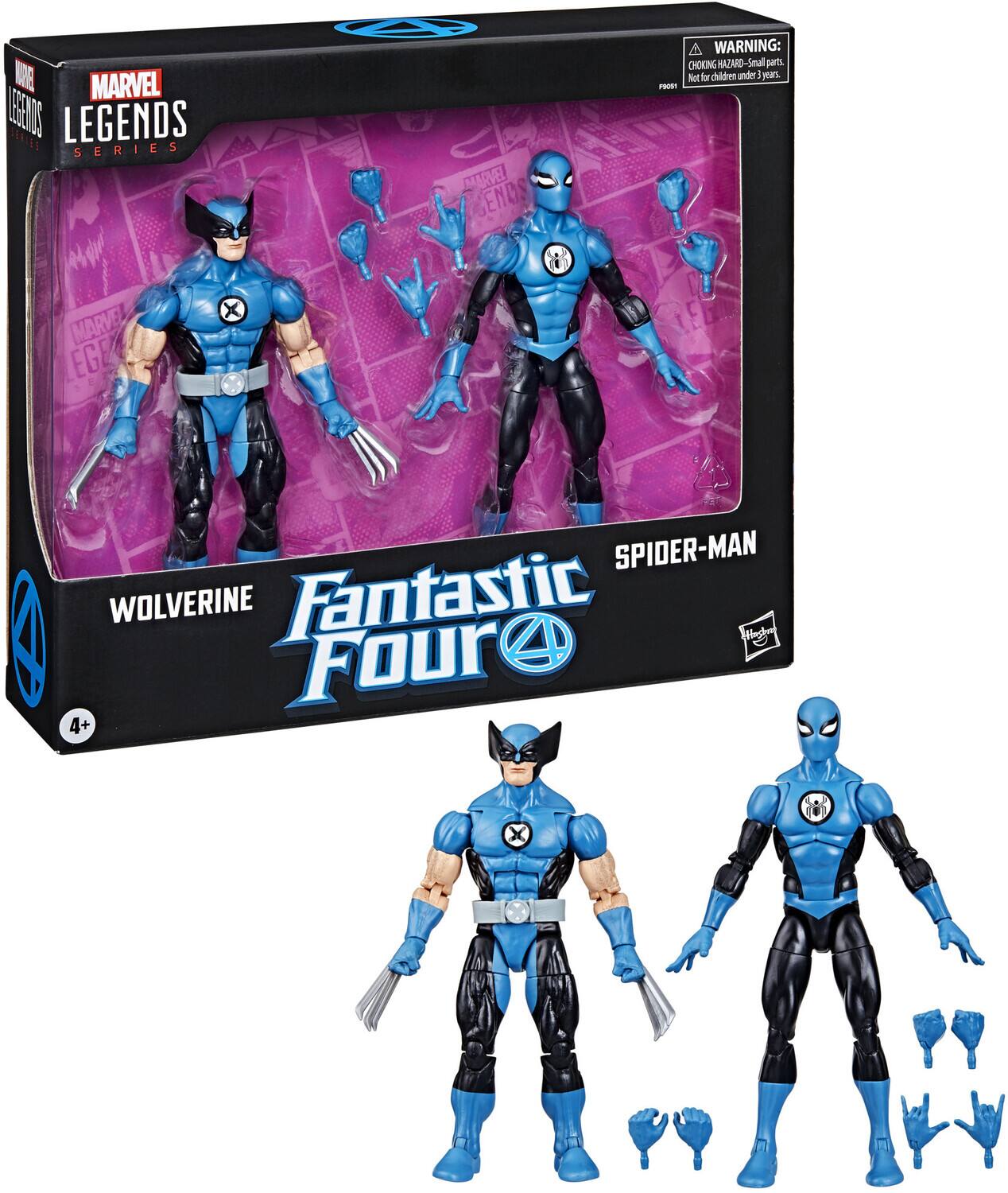 MARVEL LEGENDS SERIES

Fantastic Four

WOLVERINE SPIDER-MAN

WARNING: CHOKING HAZARD - Small parts. Not for children under 3 years.

4+