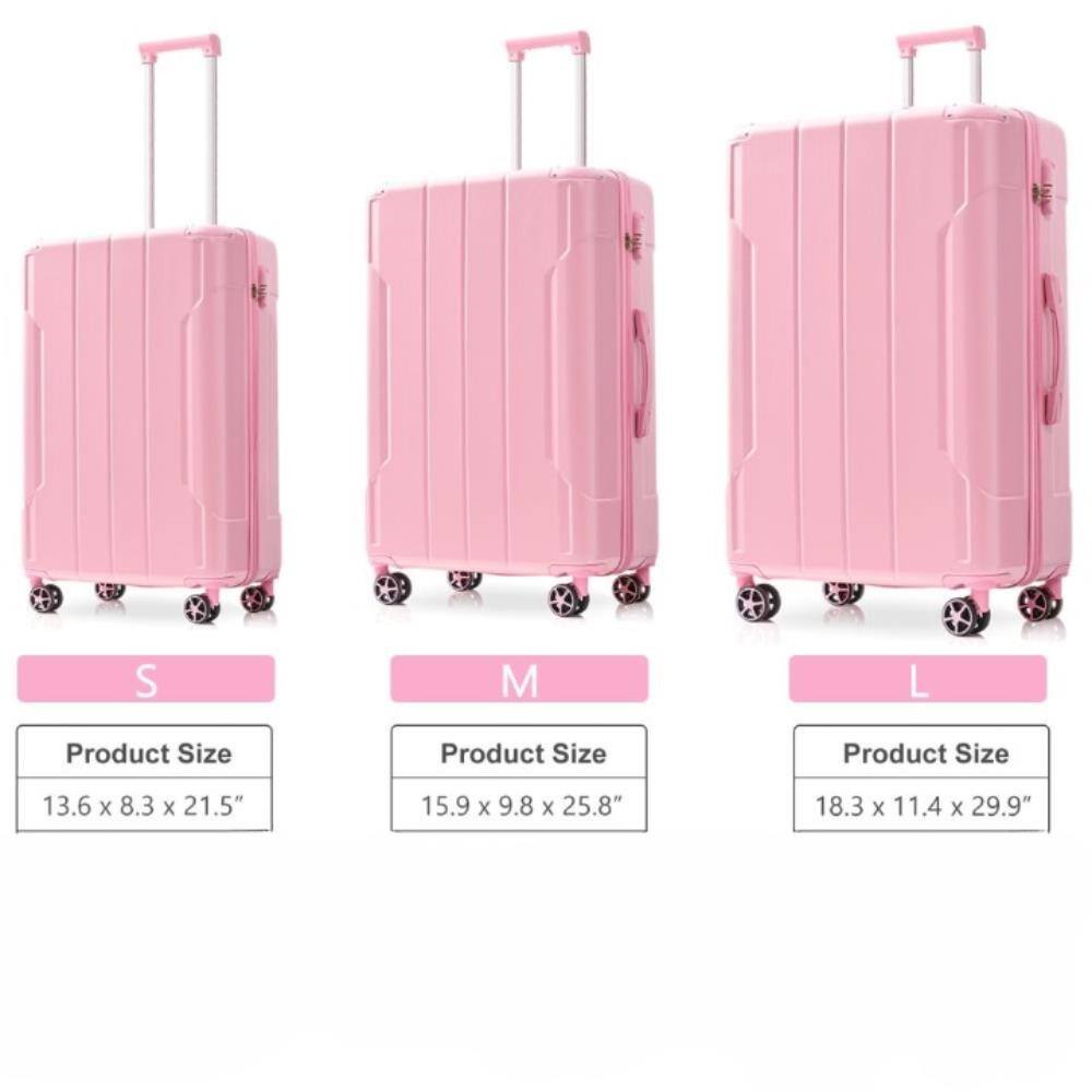 S  
Product Size: 13.6 x 8.3 x 21.5"  

M  
Product Size: 15.9 x 9.8 x 25.8"  

L  
Product Size: 18.3 x 11.4 x 29.9"