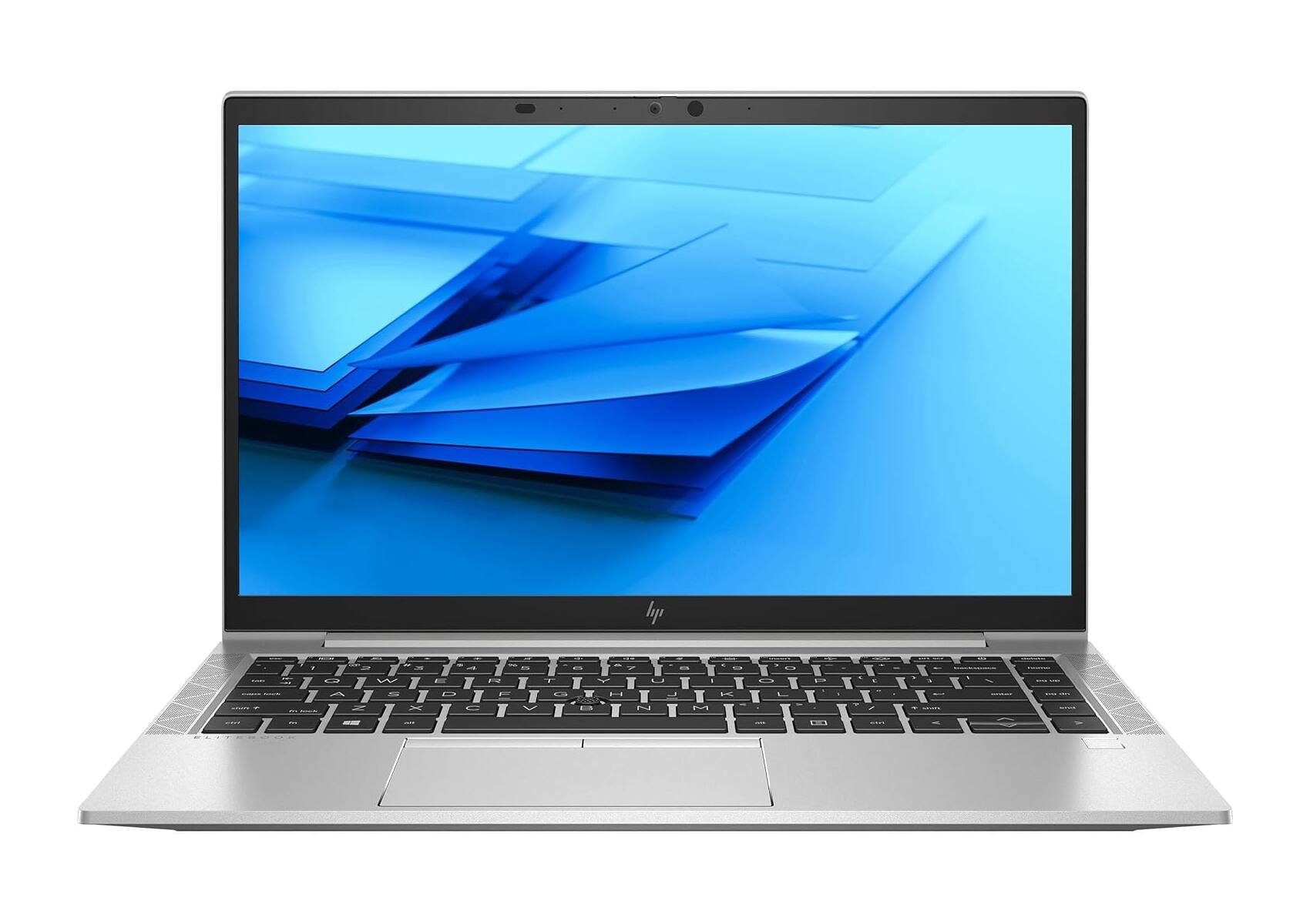 Front. HP - HP EliteBook 840 G7 Intel Core i5-10210U 1.6GHz, 16GB RAM, 512GB SSD, 14" FHD, Windows 11 Pro - Silver.