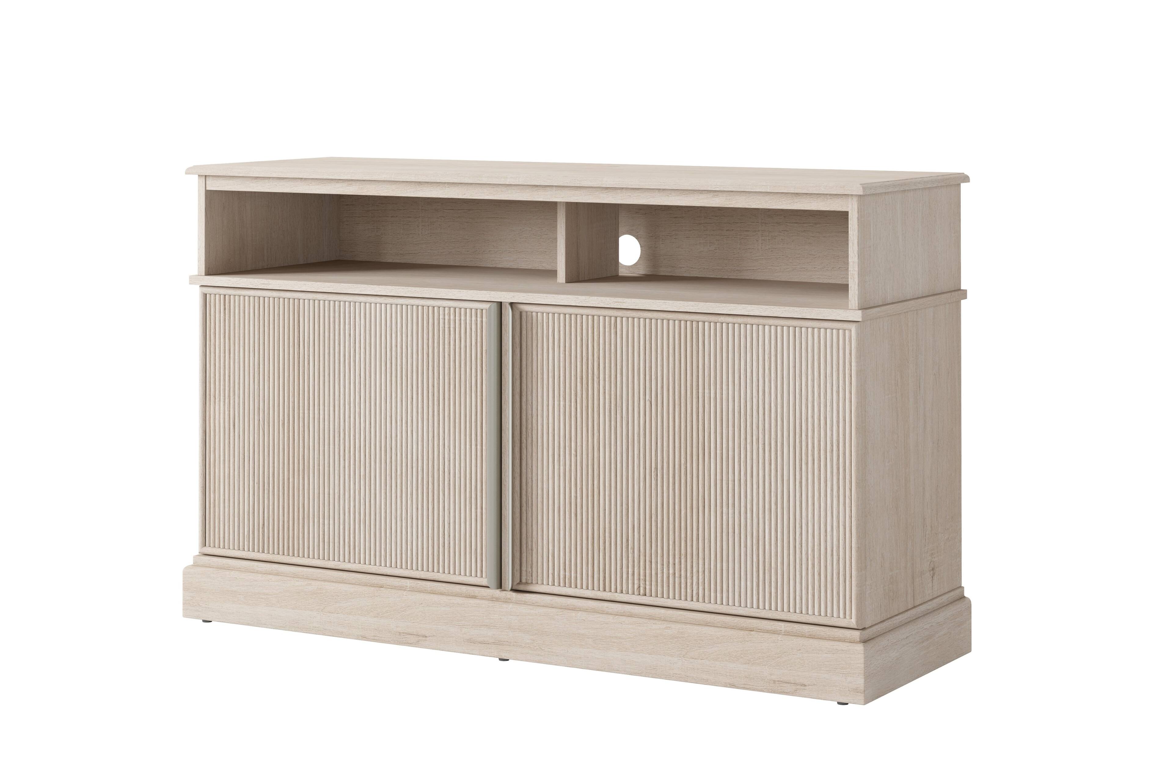 Angle. Whalen Furniture - Olympiana 48" TV Console - Champagne.