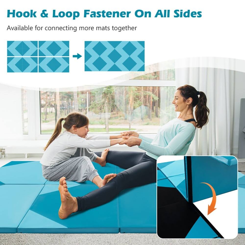 Hook & Loop Fastener On All Sides  
Available for connecting more mats together