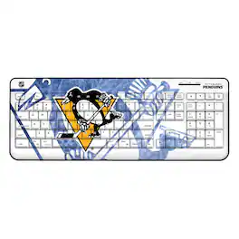 Keyscaper - Pittsburgh Penguins Ice Tilt Wireless Keyboard - Multicolor