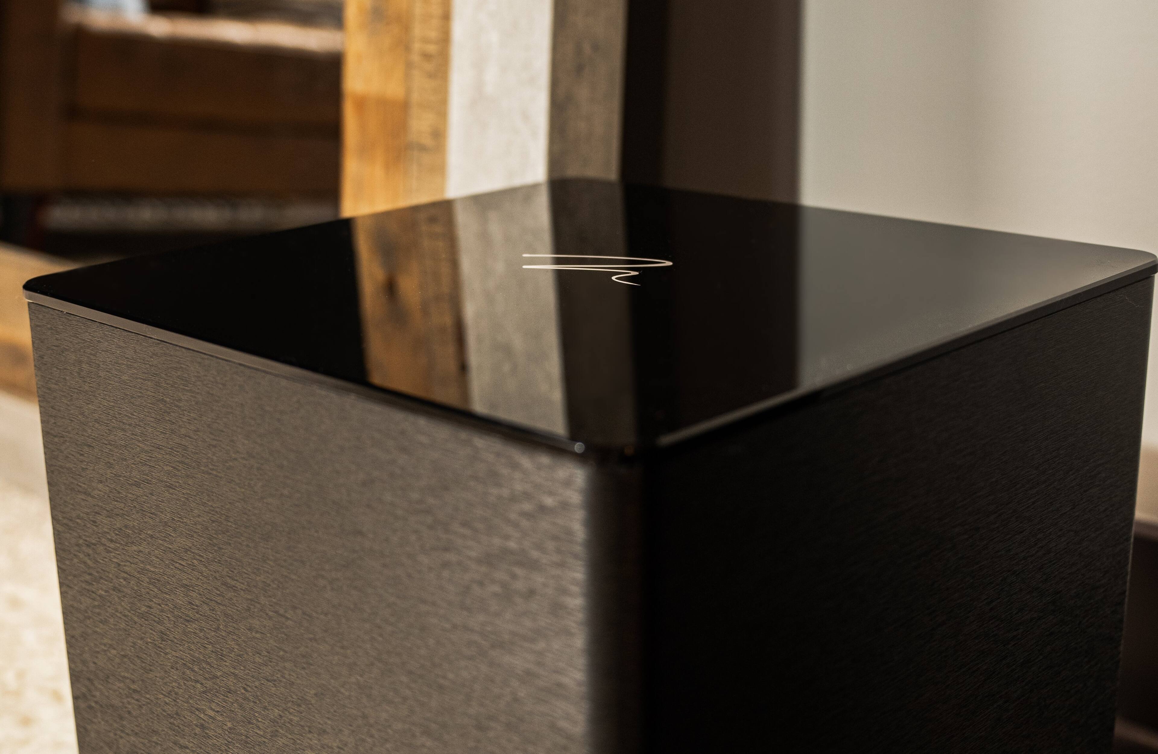 Alt View 22. MartinLogan - Dynamo Foundation 10, 10” Sealed, Powered Subwoofer, with Magnitude MT-400 Amplifier, DSP-Optimized, and Wireless Ready - Brushed Black.