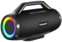 Tronsmart - Bang Max Portable Bluetooth Speaker, 3-Way 130W Sound, IPX6 Waterproof, 24H Playtime for Outdoor, Party, Camping, Beach - Black - Front_Zoom