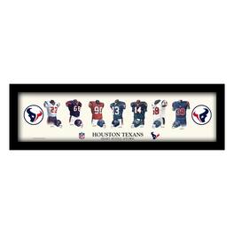 Sporticulture - 12" x 36" Team Uniform Heritage Framed Wall Art - Multicolor