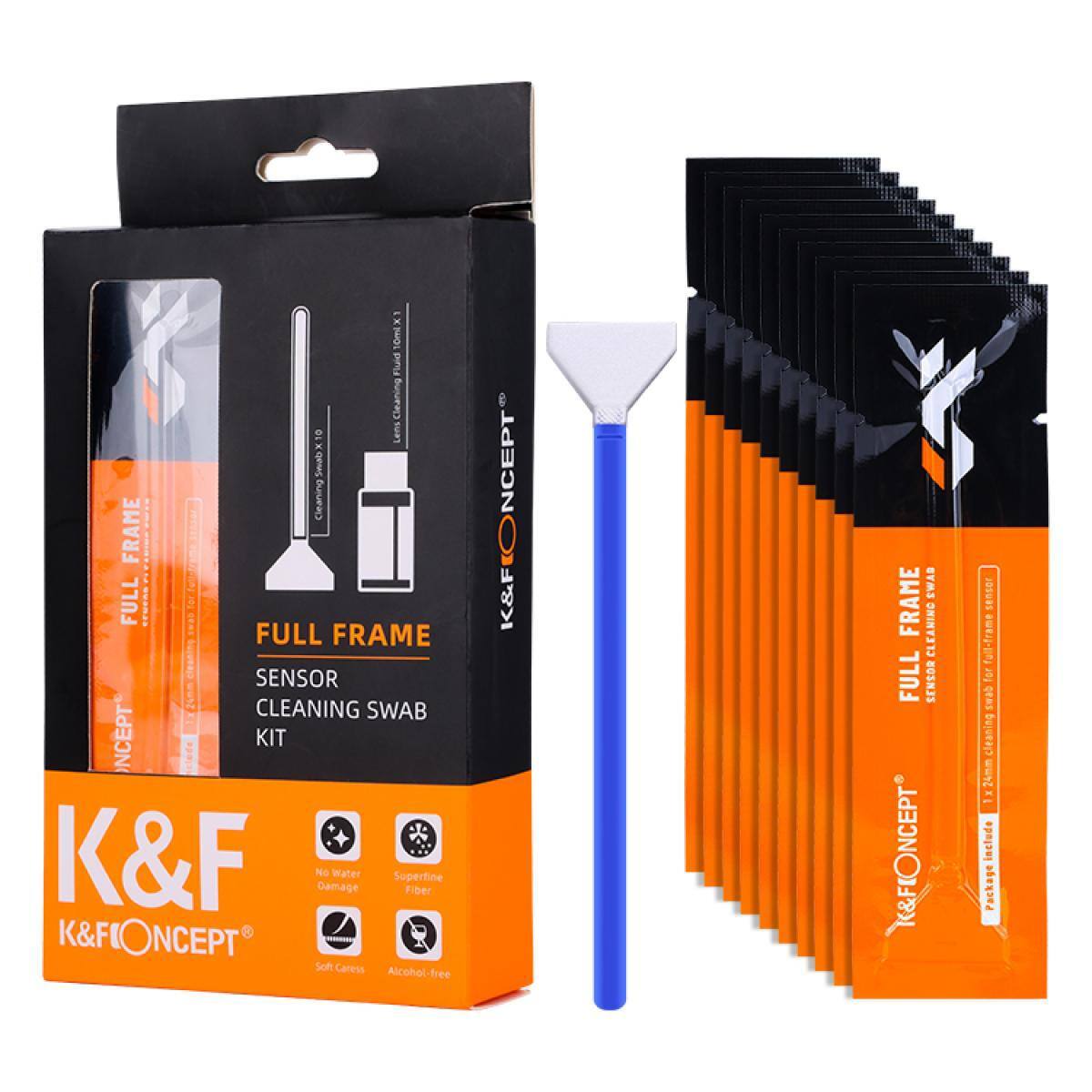 10mIX Fluid Cleaning 10 Lens K I Cleaning FRAME FULL EE m FULL FRAME SENSOR CLEANING SWAB NCEPT KIT K&F No Damage mater Superfine Fiber K&FIONCEPT Sof Caress Alcohol-free & NCEPT K&F BYMS FRAME CLEANING FULL SENSOR K&FIONCEPT J fall-frame for ces Cleaning 24mm include Package