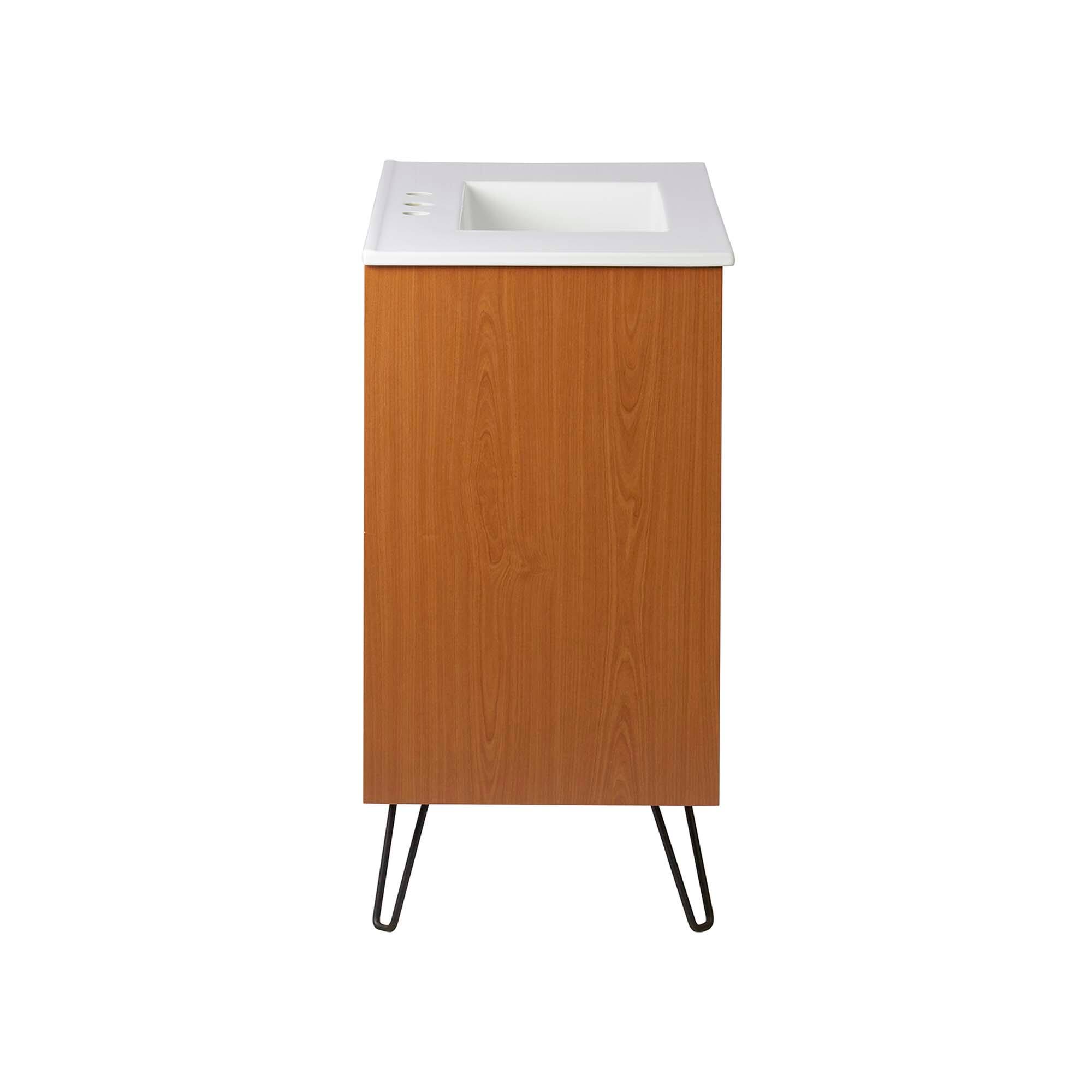 Back. Modway - Energize Bathroom Vanity Basin Included by Modway - Cherry-White-White.
