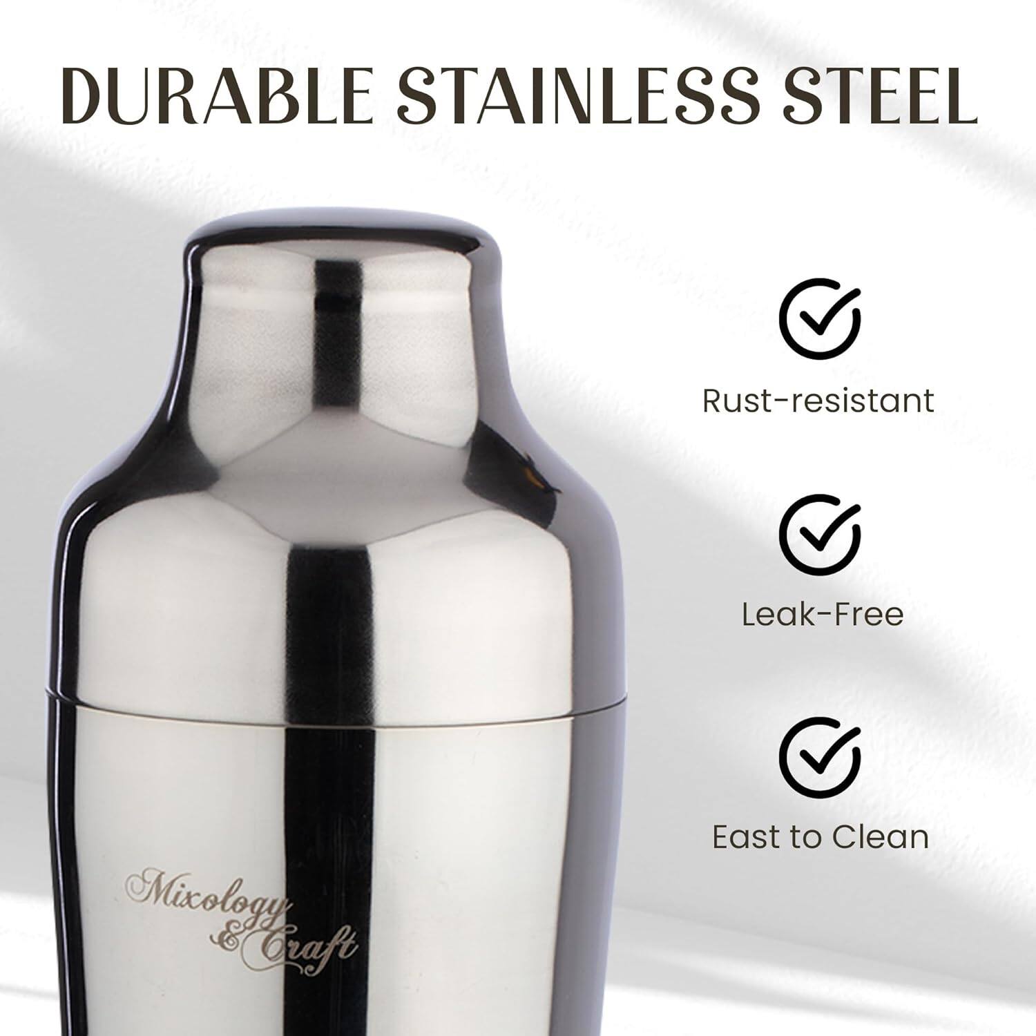 DURABLE STAINLESS STEEL  
Rust-resistant  
Leak-Free  
Easy to Clean