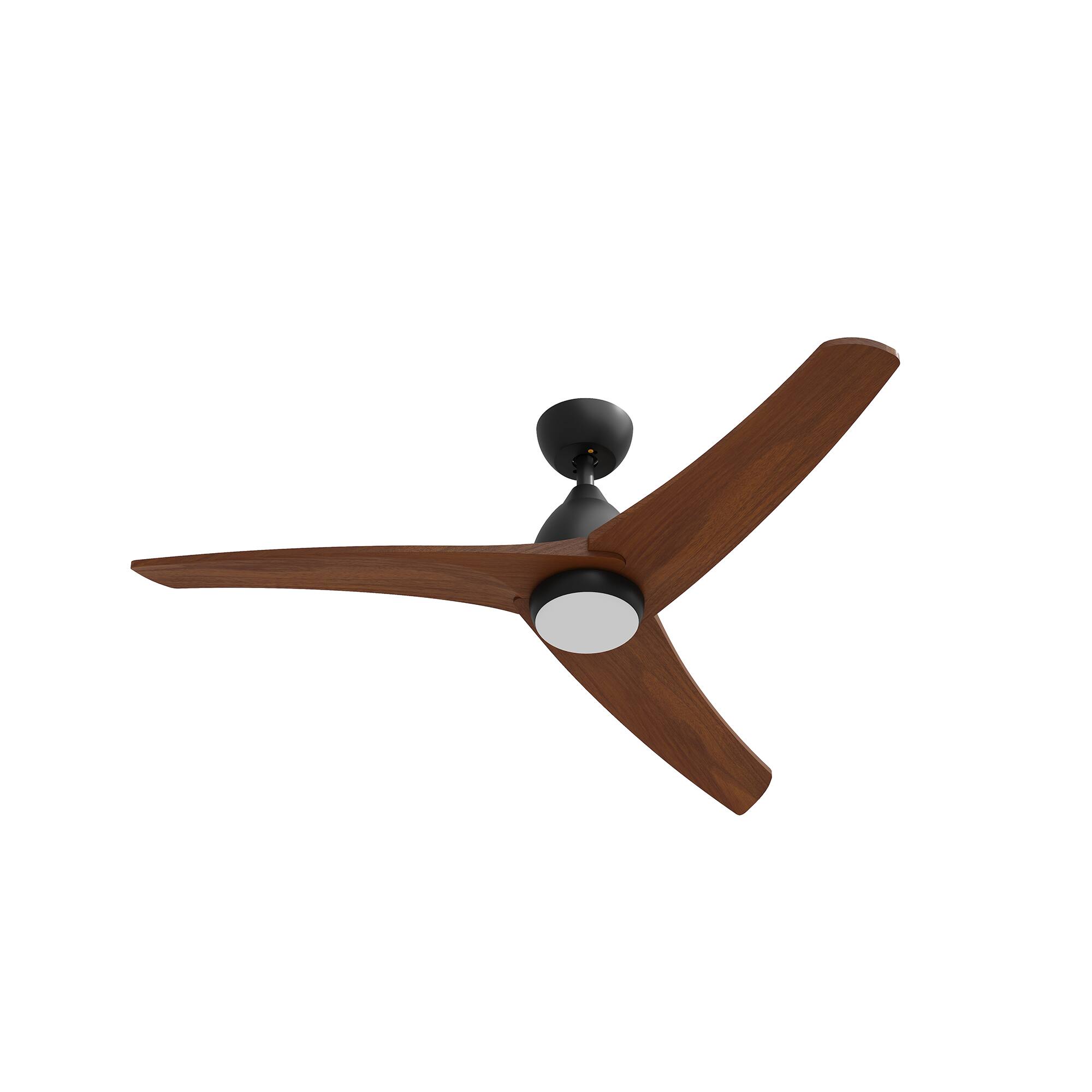 Alt View 8. Famapy - 41-Inch Walnut Wood Ceiling Fan with Light - Smart APP & Remote Control, Reversible DC Motor for Bedroom,Home Office - Wooden.